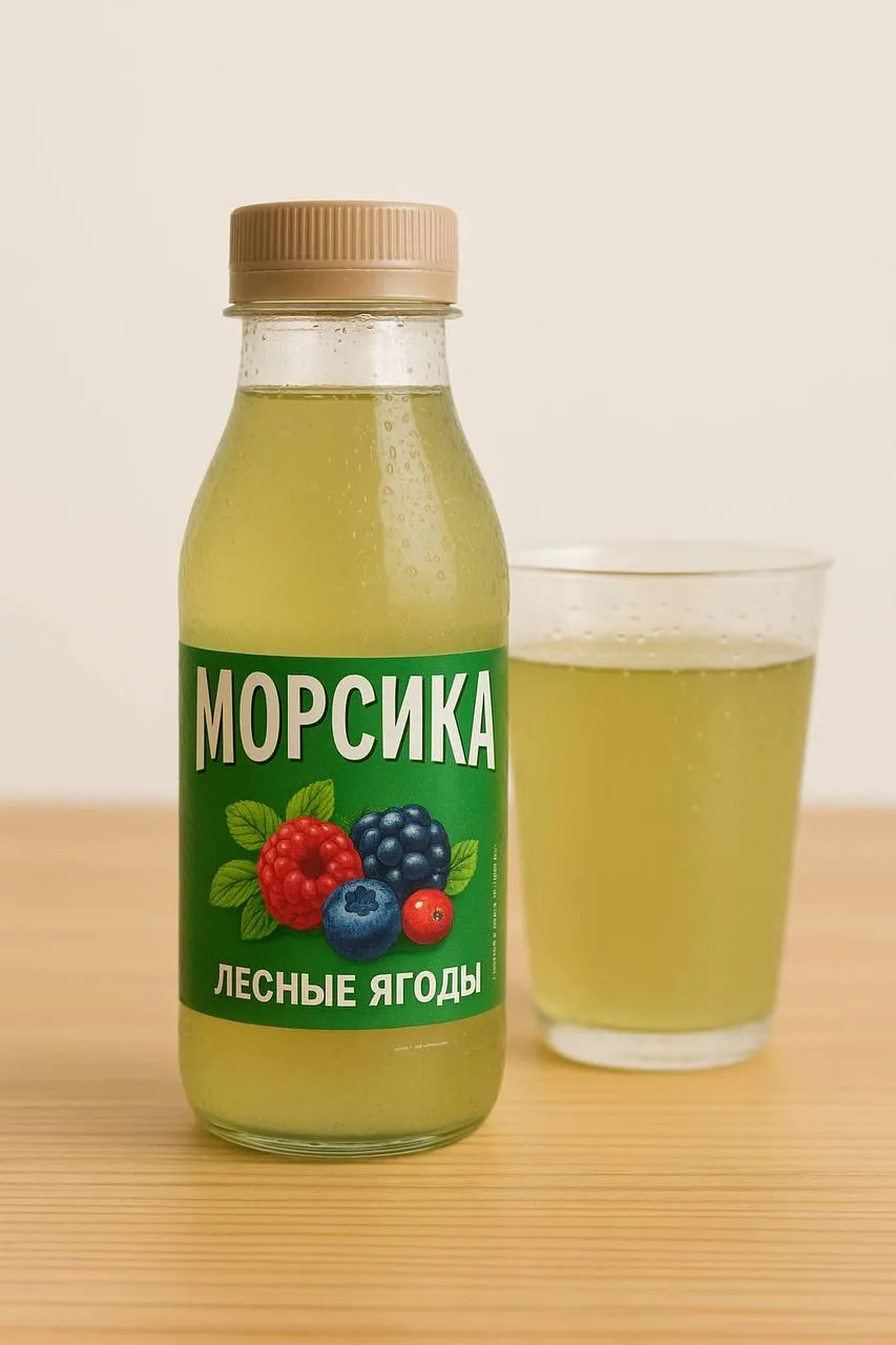 Морс зеленый чай с лесными ягодами 
